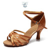 cher clair - Chaussures Danse Latine Pro Satin 5cm - Couleurs Lagon