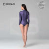 dos violet - Combinaison Bikini Neoprene 2mm UPF50+ Manches Longues Zip Avant Peau Lisse II - Couleurs Lagon