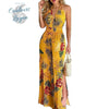 Combinaison jambe large et taille haute Floral - Couleurs Lagon