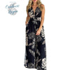 Combinaison jambe large et taille haute Floral - Couleurs Lagon