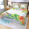 Ensemble de housse de couette trois pièces US COULEURS LAGON FLORAL HIBISCUS - Couleurs Lagon