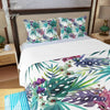 Ensemble de housse de couette trois pièces US COULEURS LAGON FLORAL LIBELLULE - Couleurs Lagon
