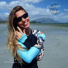 Ensemble Rashguard UV Manche Longue NOVA - Couleurs Lagon - gros plan top avant protection des mains