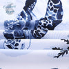 Housse de couette 3 pièces BLANC BLEU Tortues Gorgones - Couleurs Lagon