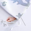 Housse de couette 3 pièces BLANC BLEU Tortues Gorgones - Couleurs Lagon