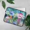 Housse Pour Ordinateur Portable Algues et Méduses - Couleurs Lagon