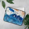 Housse Pour Ordinateur Portable Bleu Outremer Tie Dye - Couleurs Lagon