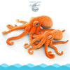Jouet Peluche Poulpe Géant 25x80cm - Couleurs Lagon - grand & petit modeles