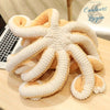 Jouet Peluche Poulpe Mignon 18-80cm - Couleurs Lagon - détails tentacules dessous blanc