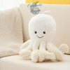 Jouet Peluche Poulpe Mignon 18-80cm - Couleurs Lagon - blanc