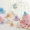 Jouet Peluche Poulpe Mignon 18-80cm - Couleurs Lagon - famille toutes tailles