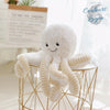 Jouet Peluche Poulpe Mignon 18-80cm - Couleurs Lagon - blanc