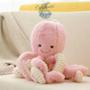 Jouet Peluche Poulpe Mignon 18-80cm - Couleurs Lagon - rose