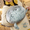 Jouet Peluche Réaliste Grands Phoques 30-80cm - Couleurs Lagon - modele gris