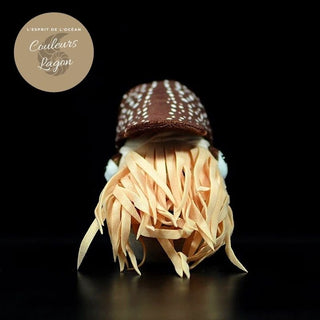 Jouet Peluche Réaliste Nautile 20cm - Couleurs Lagon - avant