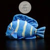 Jouet Peluche Réaliste Poissons du Lagon et Récifal 20cm 8in - Couleurs Lagon - regal blue tang