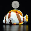 Jouet Peluche Réaliste Poissons du Lagon et Récifal 20cm 8in - Couleurs Lagon - four banded
