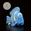 Jouet Peluche Réaliste Poissons du Lagon et Récifal 20cm 8in - Couleurs Lagon - regal blue tang avant droit