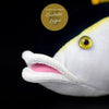 Jouet Peluche Réaliste Thon Jaune 40cm 16in - Couleurs Lagon - gros plan tete