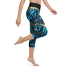 Legging de Yoga Court Taille Haute Couleurs Lagon BENITIER 2 - Couleurs Lagon