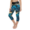 Legging de Yoga Court Taille Haute Couleurs Lagon BENITIER 2 - Couleurs Lagon