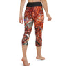 Legging de Yoga Court Taille Haute Couleurs Lagon GORGONE ROUGE - Couleurs Lagon