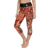 Legging de Yoga Court Taille Haute Couleurs Lagon GORGONE ROUGE - Couleurs Lagon