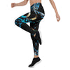 Legging de Yoga Long Taille Basse BENITIER BLEU CF - Couleurs Lagon