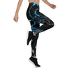 Legging de Yoga Long Taille Basse BENITIER BLEU CF - Couleurs Lagon