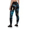 Legging de Yoga Long Taille Basse BENITIER BLEU CF - Couleurs Lagon