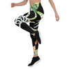 Legging de Yoga Long Taille Basse FLORAL HIBISCUS CF - Couleurs Lagon