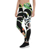 Legging de Yoga Long Taille Basse FLORAL HIBISCUS CF - Couleurs Lagon