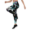 Legging de Yoga Long Taille Basse FLORAL LIBELLULE CF - Couleurs Lagon