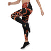 Legging de Yoga Long Taille Basse GORGONES ROUGE CF - Couleurs Lagon