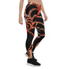 Legging de Yoga Long Taille Basse GORGONES ROUGE CF - Couleurs Lagon