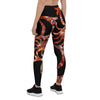 Legging de Yoga Long Taille Basse GORGONES ROUGE CF - Couleurs Lagon