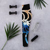 Legging de Yoga Long Taille Basse TIEDYE MARBRE MARINE CF - Couleurs Lagon