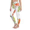 Legging de Yoga Long Taille Haute FLORAL HIBISCUS - 1 poche - Couleurs Lagon
