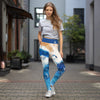 Legging de Yoga Long Taille Haute PACIFIQUE - 1 poche - Couleurs Lagon