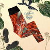 Legging de Yoga Long Taille Haute ROUGE GORGONE Ceinture Noir - 1 poche - Couleurs Lagon
