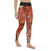 Legging de Yoga Long Taille Haute ROUGE GORGONE Ceinture Noir - 1 poche - Couleurs Lagon