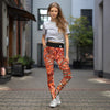 Legging de Yoga Long Taille Haute ROUGE GORGONE Ceinture Noir - 1 poche - Couleurs Lagon