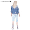 Leggings Mandala Haute Elasticité pour Femme - Couleurs Lagon - veste jeans dos
