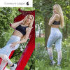 Leggings Mandala Haute Elasticité pour Femme - Couleurs Lagon - avant arrière
