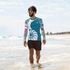 Lycra Rashguard Homme UV50+ BLEU CELESTE MEDUSES - Couleurs Lagon