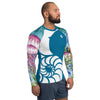 Lycra Rashguard Homme UV50+ BLEU CELESTE MEDUSES - Couleurs Lagon