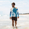 Lycra Rashguard Homme UV50+ BLEU CELESTE TIEDYE - Couleurs Lagon