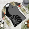 Lycra Rashguard Homme UV50+ GRIS SABLE ET COQUILLAGES - Couleurs Lagon