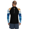 Lycra Rashguard Homme UV50+ NOIR MARINE TIEDYE - Couleurs Lagon