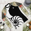 Lycra Rashguard Homme UV50+ NOIR SABLE ET COQUILLAGES - Couleurs Lagon